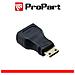 Adattatore Spina Hdmi Mini(tipo C)ã¢â€â“presa Hdmi(19pin) Dorato - Foto miniatura 1